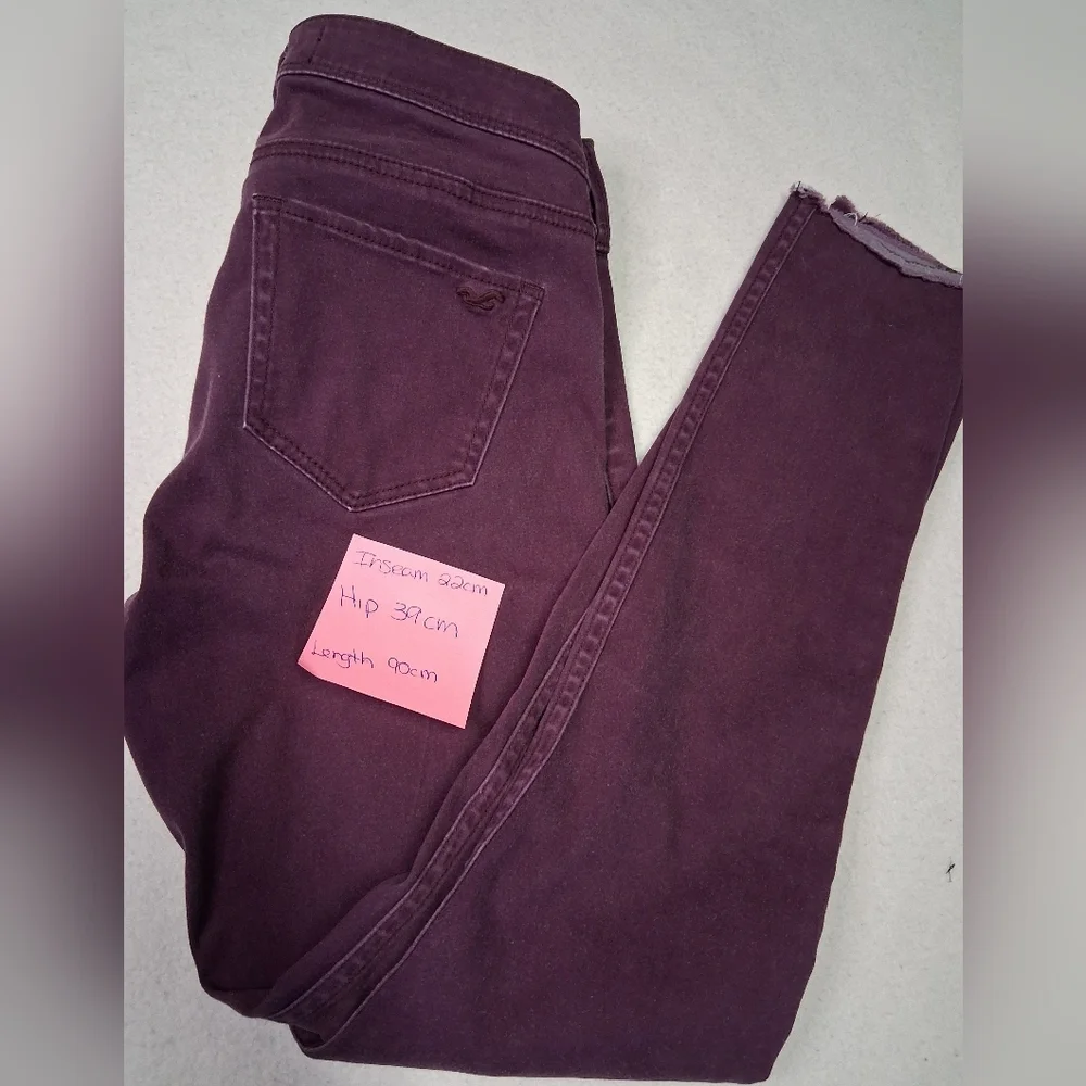 Hollister Women's Dark Purple Ankle Jeans - Picture 1 of 4